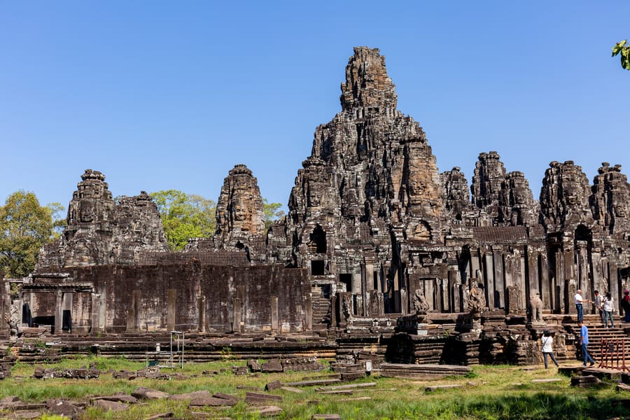 Die Steingesichter des Bayon